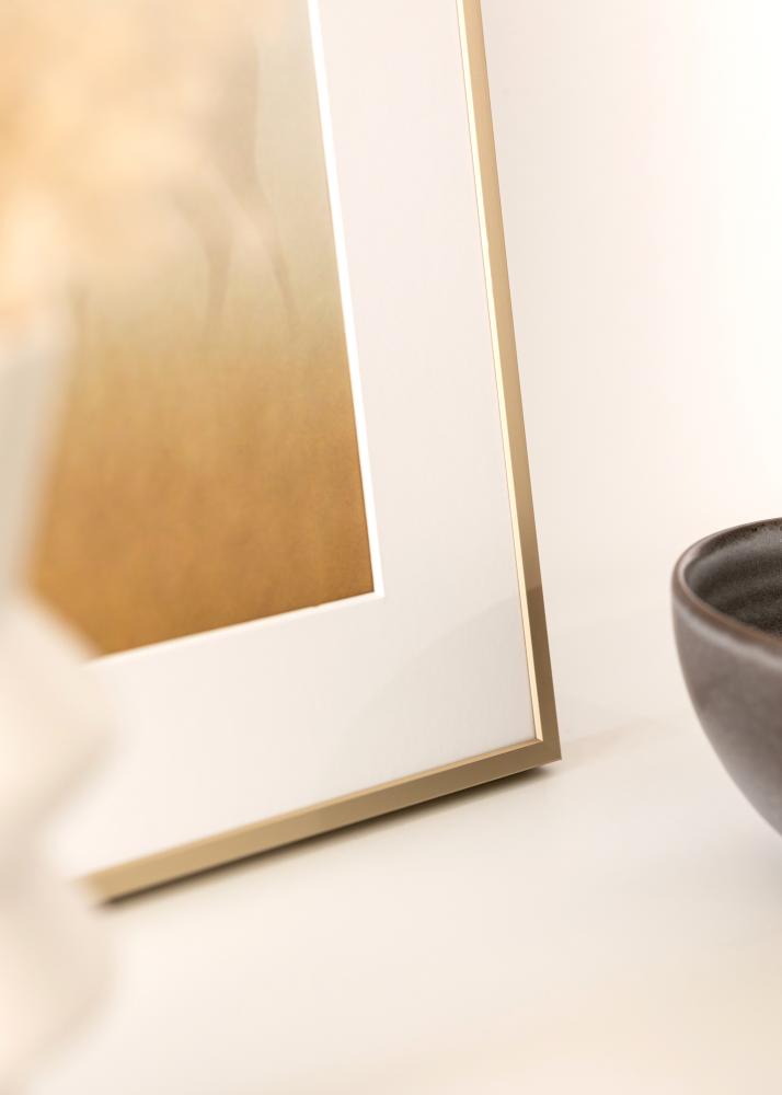 Ramă din aluminiu Sticlă acrilică Alamă 50x70 cm