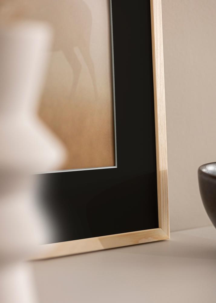 Ramă Galant Lemn de pin 40x50 cm - Paspartu Negru 12x16 inches