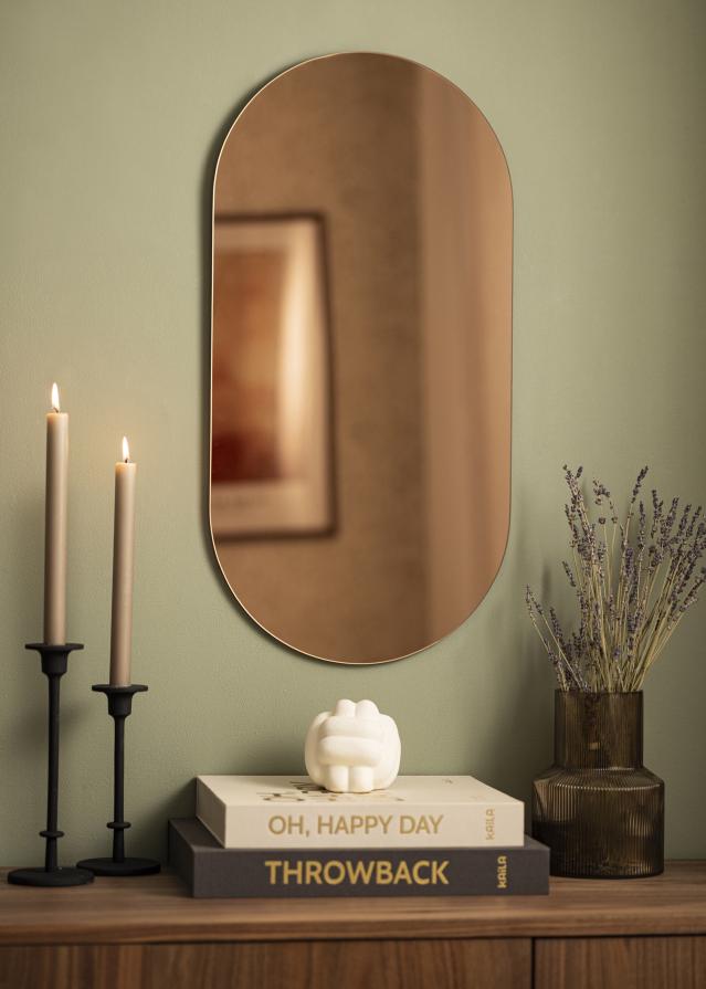 KAILA Oglindă Oval Rose Gold 35x70 cm