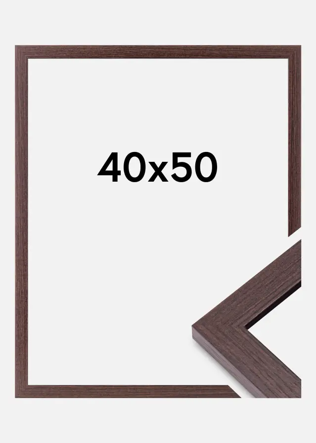 Ramă Deco Sticlă acrilică Nuc 40x50 cm