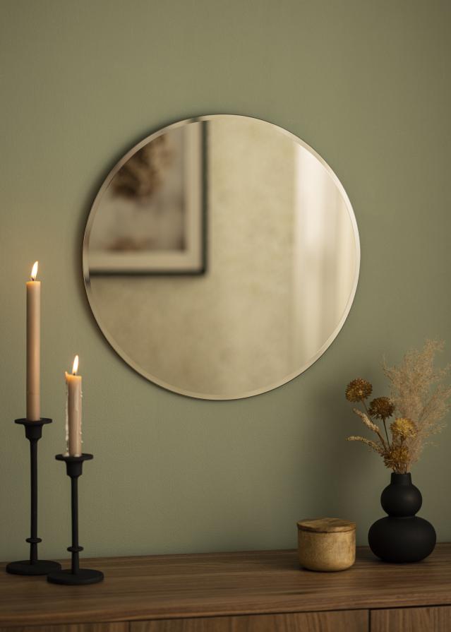KAILA Rotund Oglindă Dark Bronze Deluxe 50 cm Ø