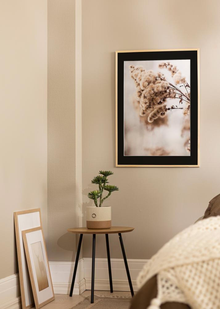 Ramă Galant Lemn de pin 40x50 cm - Paspartu Negru 12x16 inches