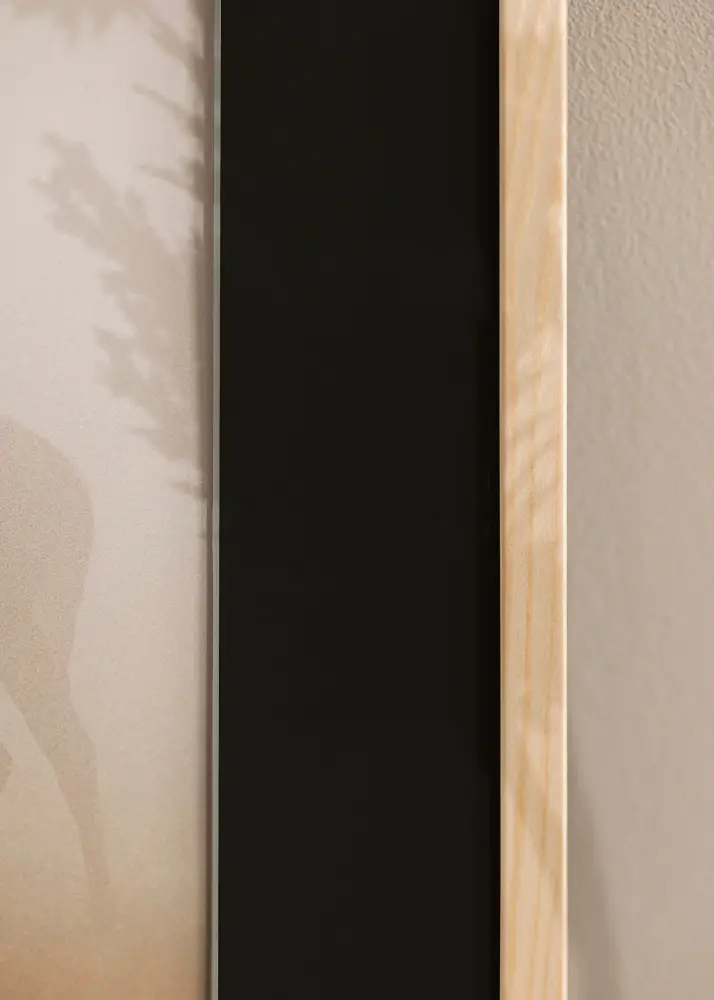 Ramă Galant Lemn de pin 40x50 cm - Paspartu Negru 29,7x42 cm (A3)