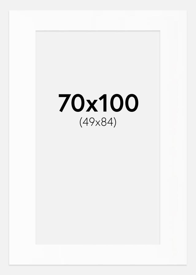 Paspartu Alb Standard (Miez Alb) 70x100 cm (49x84)
