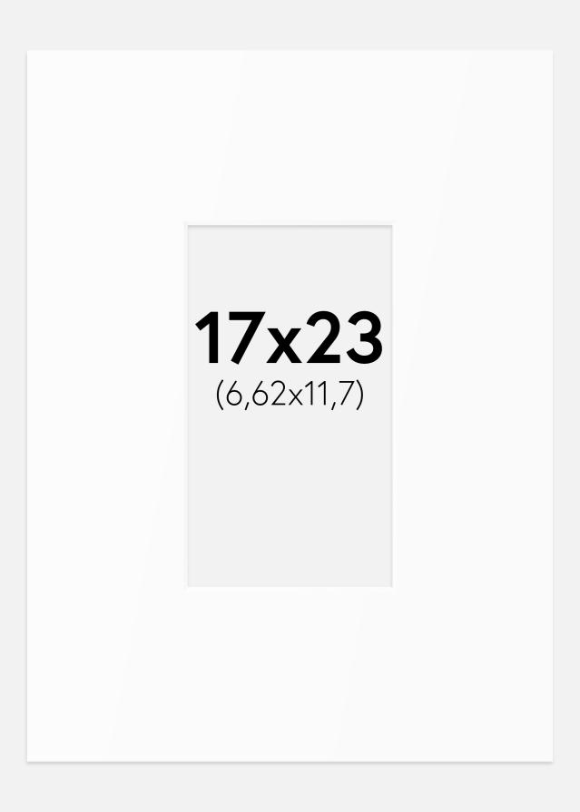 Paspartu Alb Standard (Miez Alb) 17x23 cm (6,62x11,7)