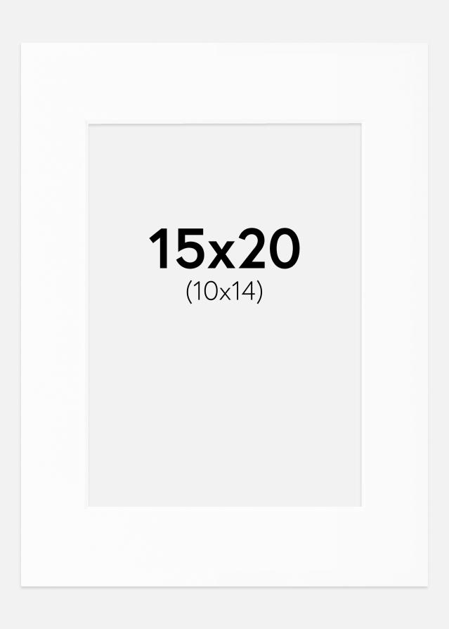 Paspartu Alb Standard Margine albă 15x20 cm (10x14)