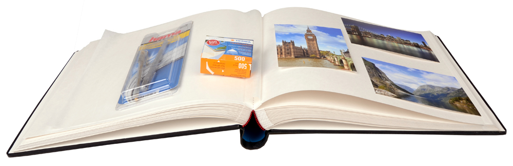 Henzo Brad Cara Premium Album foto - Negru - 31x33 cm (100 Albe Pagini)