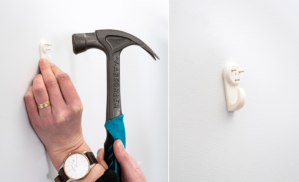 Tavelkrok för betongvägg